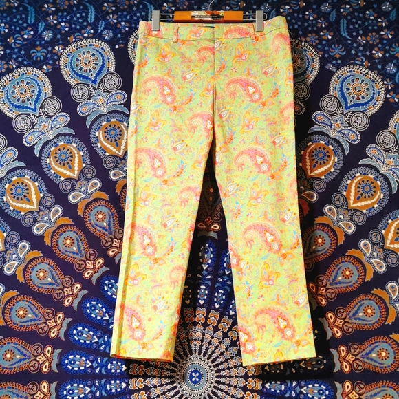 Ralph Lauren Pretty Pastel Paisley Print Pants - Picture 3 of 3